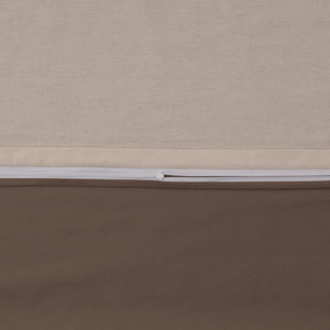 100% Baumwolle A-B Renforcé Bettwäsche - Beige