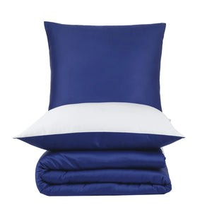 100% Baumwolle A-B Satin Bettwäsche - Royal