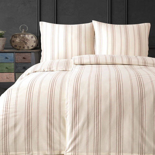 100% Baumwolle Natural Bettwäsche - Beige