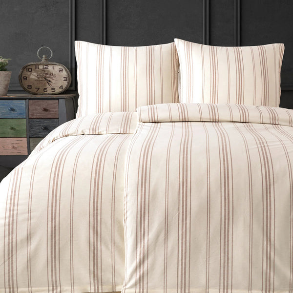 100% Baumwolle Natural Bettwäsche - Beige