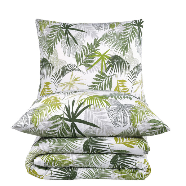 100% Baumwolle Seersucker Bettwäsche - Tropical