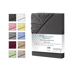 100 % Baumwolle Jersey Spannbettlaken – Anthrazit