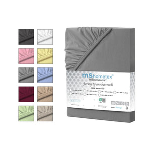 100 % Baumwolle Jersey Spannbettlaken – Grau