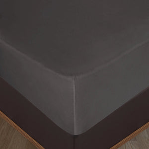 100 % Baumwolle Jersey Spannbettlaken – Anthrazit