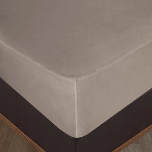100% Baumwolle Jersey Spannbetttuch - Beige