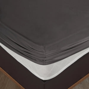 100 % Baumwolle Jersey Spannbettlaken – Anthrazit