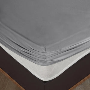 100 % Baumwolle Jersey Spannbettlaken – Grau