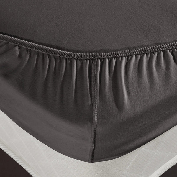 100 % Baumwolle Jersey Spannbettlaken – Anthrazit