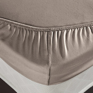 100% Baumwolle Jersey Spannbetttuch - Beige