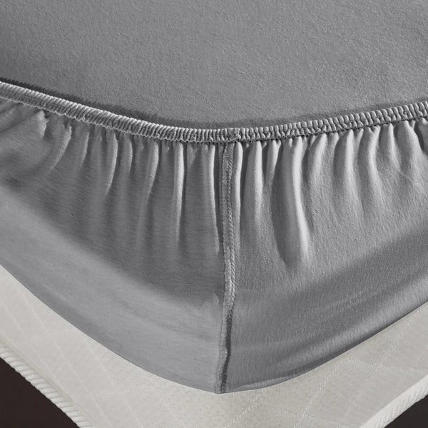 100 % Baumwolle Jersey Spannbettlaken – Grau