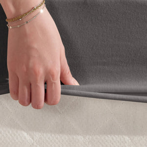 100 % Baumwolle Jersey Spannbettlaken – Anthrazit