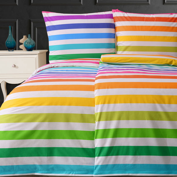 100 % Baumwolle Renforcé Bettwäsche – Rainbow