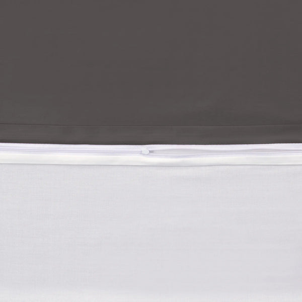 100% Baumwolle A-B Satin-Bettwäsche - Anthrazit