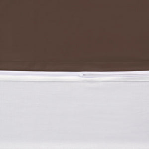 100% Baumwolle A-B Satin Bettwäsche - Braun