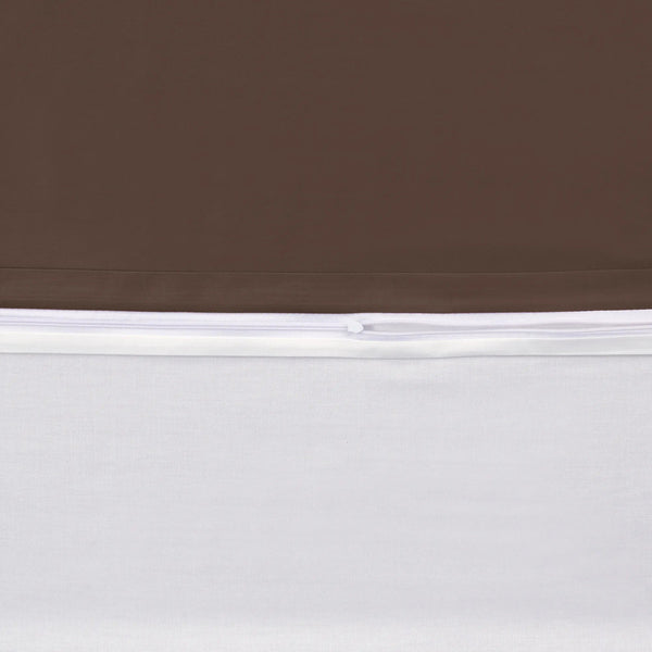 100% Baumwolle A-B Satin Bettwäsche - Braun