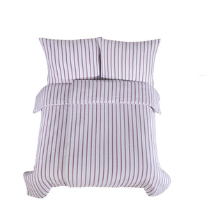100% Baumwolle Natural Bettwäsche Vintage - Lila