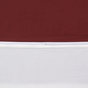 100 % Baumwolle A-B Satin-Bettwäsche – Bordeauxrot