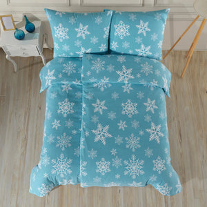 100 % Baumwolle Biber Bettwäsche – Snowy