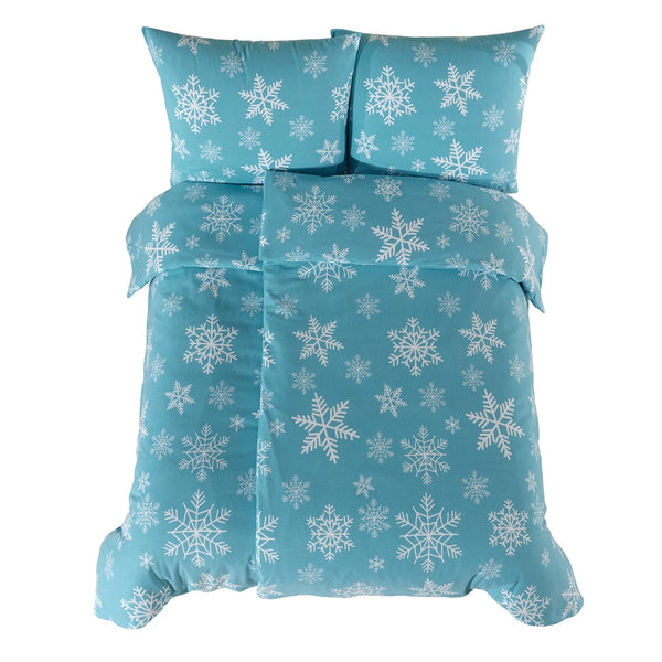 100 % Baumwolle Biber Bettwäsche – Snowy