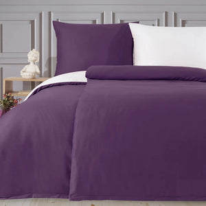 100 % Baumwolle A-B-Satin-Bettwäsche – Violett